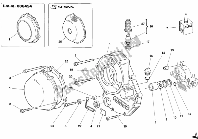 Todas las partes para Tapa Del Embrague de Ducati Superbike 916 Senna 1996